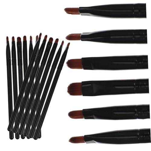 GALPADA 18 Stück Teiliges Make up Pinsel Set mit Foundation Flachem Eyeliner pinsel Kleine Präzise Pinselköpfe für Concealer und Lidschatten Ergonomisch Geformte Griffe für Einfache von GALPADA