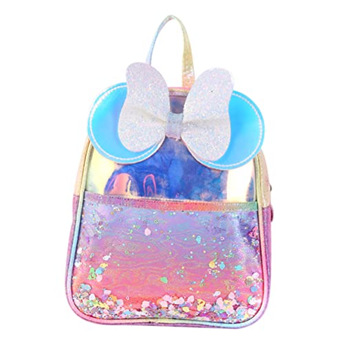 GALPADA Kinderrucksack Aus Terylen Und Pu Mit Verstellbarem Schultergurt Schultasche Für Kindergarten Mit Schleife Und Pailletten Studententasche Für Jungen Und Mädchen von GALPADA