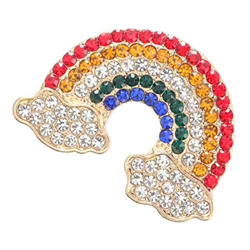 GALPADA 1stk Brosche Persönlichkeit Verliebt De Ti Emaille-stift Dekorative Brustnadel Sicherheitsnadel Schmuck Regenbogen-anstecknadel Perfektes Accessoire Strass Mode Abzeichen von GALPADA