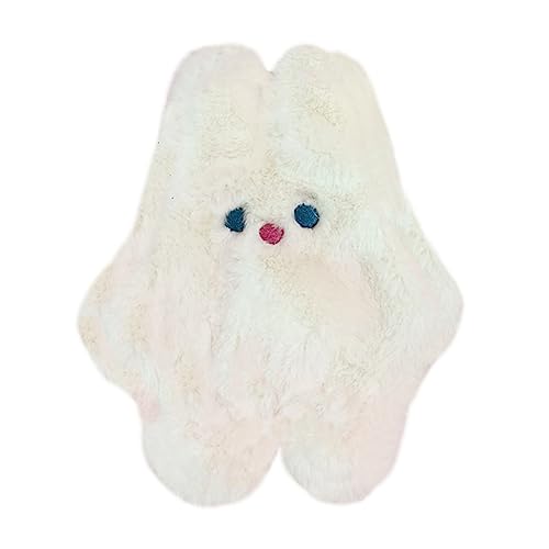 GALPADA 1stück Lustiger Plüschkaninchen Geldbeutel Reißverschluss Kosmetiktasche Niedlicher Cartoon Münzbeutel Für Frauen Und Mädchen Weiß von GALPADA