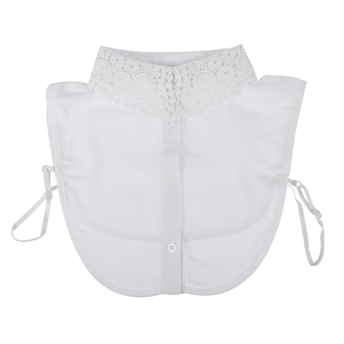 GALPADA 1stück Chiffon Fake Collar Für Damen Eleganter Halber Kragen Abnehmbarer Dekorativer Hemdkragen Für Blusen Kleider Und Pullover Vielseitiges Design Für Festliche Anlässe von GALPADA