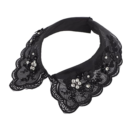 GALPADA 1stück Abnehmbarer Retro Fake Kragen Mit Strass Damen Stehkragen Dekorativer Faux Kragen Für Blusen Vielseitiges Accessoire Für Und Stil Jedem Outfit von GALPADA