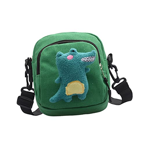 GALPADA 1stück Dinosaur Pattern Mini Crossbody Bag Aus Canvas Stilvolle Umhängetasche Für Frauen Multifunktionale Handtasche Für Schule Und Freizeit Kleine Aufbewahrungstasche Für von GALPADA