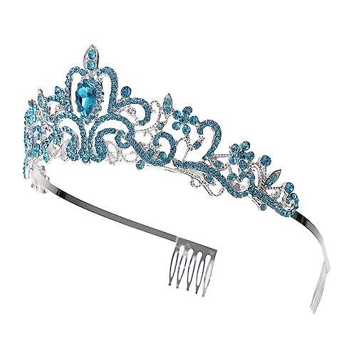 GALPADA 1Stück Hochzeit Tiara Braut Krone Elegantem Kopfschmuck für Hochzeitsfeiern Prinzessinnen Krone Verarbeitung für Lange von GALPADA