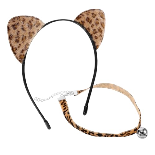 GALPADA 1satz Katzenohren Haarreif Mit Verstellbarem Niedlicher Leopardenprint Kopfschmuck Für Für Cosplay Mottopartys Und Thematische Events von GALPADA