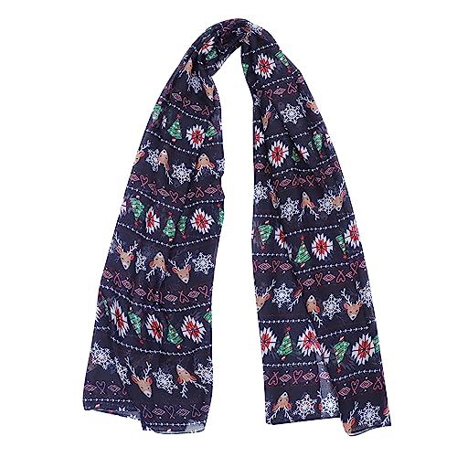 GALPADA 1stk Schal Weihnachtshalstuch Weihnachtsgeschenke Für Frauen Weihnachtskostüm Frauen Weihnachts-tartan- Schultertuch Für Mädchen Weihnachtsbaum Damen Mehrzweck Polyester von GALPADA
