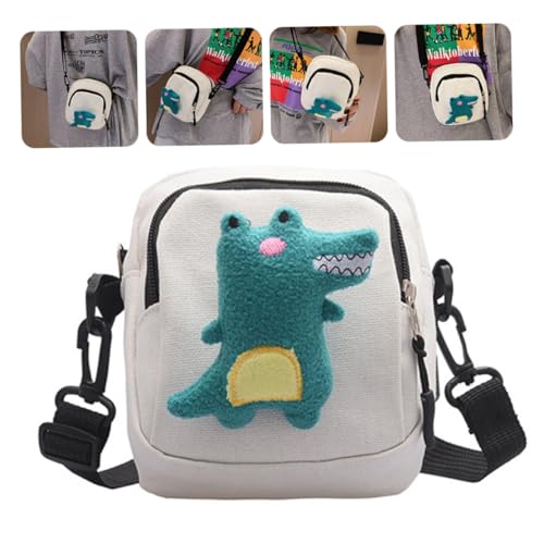 GALPADA Canvas Damen-umhängetasche Klein Mit Dinosaurier Design Als Handy-Tasche Für Damen Mit Aufbewahrungsraum Für Geldbörsen Und Kosmetika von GALPADA