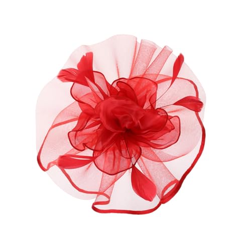 GALPADA 1stück Kreativer Haarschmuck Mit Feder Und Netz Für Hochzeiten Und Partys Elegantes Haaraccessoire Für Damen Festlicher Kopfschmuck von GALPADA