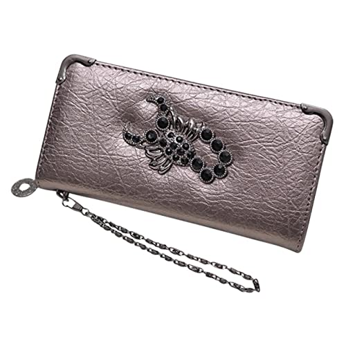 GALPADA 1stück Langhals Damen Geldbörse Im Vintage-Stil Mit Handgelenkband Eleganter Champagnerfarbe Vielseitig Einsetzbar Für Handy Münzen Und Karten Für Alltag Und Partys von GALPADA