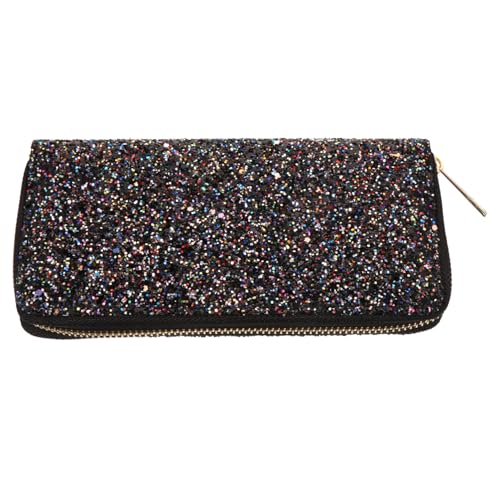 GALPADA 1stück Modischer Damen Geldbeutel Mit Glänzender Oberfläche Längliche Handtasche Für Alltag Reisen Und Partys Für Geldscheine Münzen Und Karten Farben von GALPADA