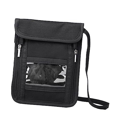 GALPADA 1stücke Wasserdichtes RFID-Passport-Halterung Neck Wallet Für Handy Tragbare Reisebrusttasche Für Männer Und Frauen Schwarz von GALPADA