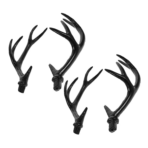 GALPADA 2paare Deer Antlers Große Schwarze Halloween Kopfbedeckung Cosplay Accessoires Für Partys Und Festlichkeiten Kreative Dekoration Für Kostüme von GALPADA