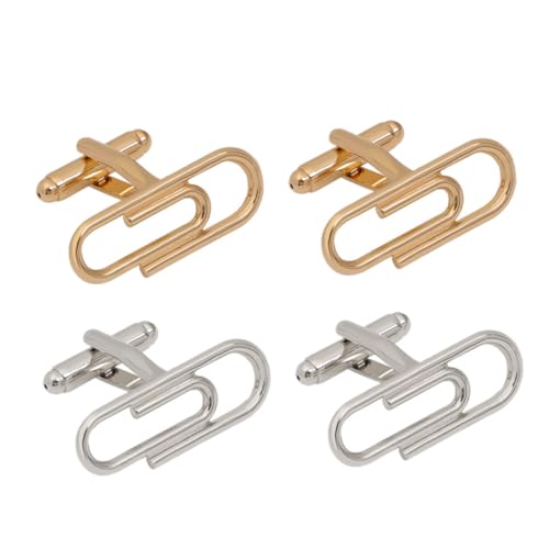 GALPADA 2 Paare Herren Manschettenknöpfe Französische Stil Poliert Robuste Kleidung Accessoires Klassisch Komfortabel und Verarbeitung für Business Hemden von GALPADA