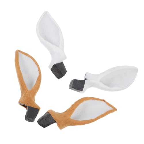 GALPADA 2 Paare Realistische Hirschohren Haarreifen DIY Kostüm Zubehör für Party Karneval Weihnachten Cosplay Haarreifen mit Naturgetreuer und Feiner Verarbeitung von GALPADA