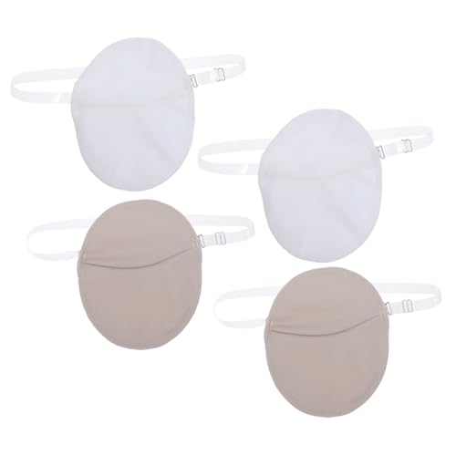 GALPADA 2 Paare Wiederverwendbare Transparente Achselpads mit Schulterband Wasserdichtes Schweißabsorbierendes Unterarm Schutzpolster Waschbare Achselschweißpads für Damen und Herren von GALPADA