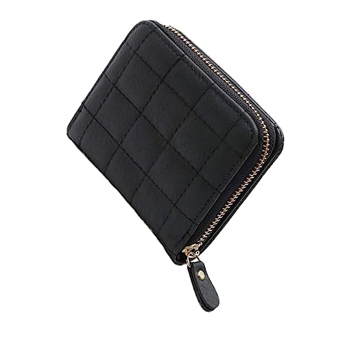 GALPADA 2stücke Mini Pu Geldbörse Mit Münzfach Und Stickerei Kleiner Quadratischer Handheld Geldbeutel Für Studenten Schwarz von GALPADA