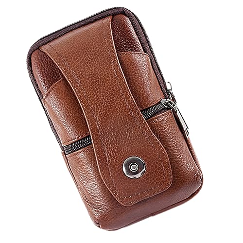 GALPADA 2 STK Handytasche Herren Handy Tasche handybeutel Waterproof Phone Pouch wasserfeste Handytasche handylauftaschen Universal- Business-Tasche Handtasche Gürteltasche Mann Rindsleder von GALPADA