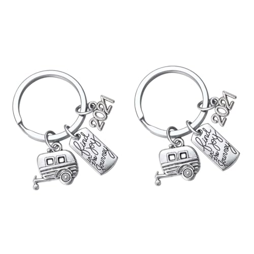 GALPADA 2 STK Schlüsselanhänger Mitarbeiter Verlässt Ruhestandsgeschenk Geldbörsenhalter Fürs Auto Reisegeschenke Neuanfänge Schmuck Reisegeldbörse Schlüsselbund Rostfreier Stahl von GALPADA
