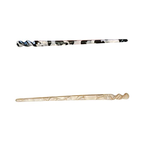 GALPADA 2 STÜCK Haarnadeln für Damen Einfache Haarschmuck Accessoires für Hochsteckfrisuren Geeignet für Festlichkeiten Fotografie und Traditionelle Anlässe Farben Zufällige Farbe von GALPADA