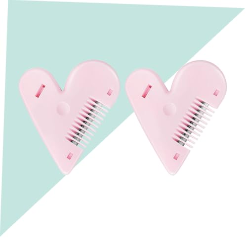 GALPADA 2 STÜCK Teiliges Bang Trimming Kamm aus mit Rutschfestem Abs Gehäuse Kompakter Sicherer Haarschneidekamm für Präzises Ausdünnen und Styling Haardressing Tool für Frauen Tragbar von GALPADA