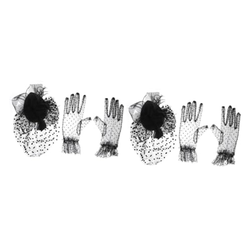 GALPADA 2sätze Stylisches Aus Handschuhen Und Hut Für Damen Elegante Tanzhandschuhe Modisches Kopfbedeckung Für Partys Und Besondere Anlässe Schwarzes Design Komfortabel Und GALPADA 2sätze Stylisches Aus Handschuhen Und Hut Für Damen Elegante Tanzhandschuhe Modisches Kopfbedeckung Für Partys Und Besondere Anlässe Schwarzes Design Komfortabel Und von GALPADA