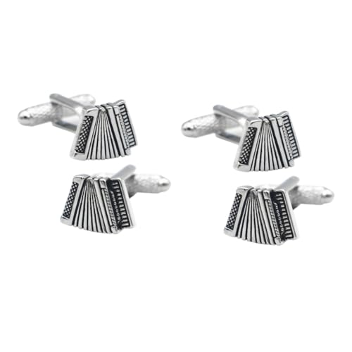 GALPADA 2 Sätze Herren Manschettenknöpfe Cufflinks Reinem Kupfer Schwarz Klassisches Design Für Business Hemden Perfektes Shirt Zubehör Und Geschenkidee Für Männer 2 Stück * 2 von GALPADA