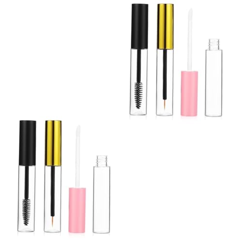 GALPADA 2sätze Leeres Mascara-röhrchen Teiliges Mit Eyeliner Wimpern Und Lipgloss-behältern Klare Röhren Für Präzises Auftragen Für Reisen Und Unterwegs von GALPADA