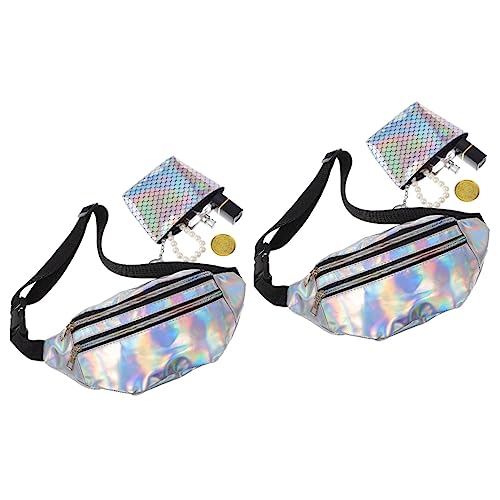 GALPADA 2er-Pack Damen-hüfttaschen-Set Ledergürtel Und Fischschuppen-geldbörse Für Den Täglichen Gebrauch Auf Festivals Und Karnevalen GALPADA 2er-Pack Damen-hüfttaschen-Set Ledergürtel Und Fischschuppen-geldbörse Für Den Täglichen Gebrauch Auf Festivals Und Karnevalen von GALPADA