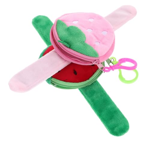 GALPADA 2 Stck Teiliges Mädchen Slap Armband mit Erdbeer und Wassermelonen Weiche Slap Bands Einfach Anzulegen Bequemes Robustes DIY Früchte Klapparmband von GALPADA