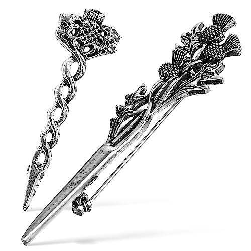 GALPADA 2stücke Schottische Distel Broschen Für Männer Elegante Kragennadeln Anstecknadel Für Anzüge Und Freizeitkleidung Geschenkidee von GALPADA