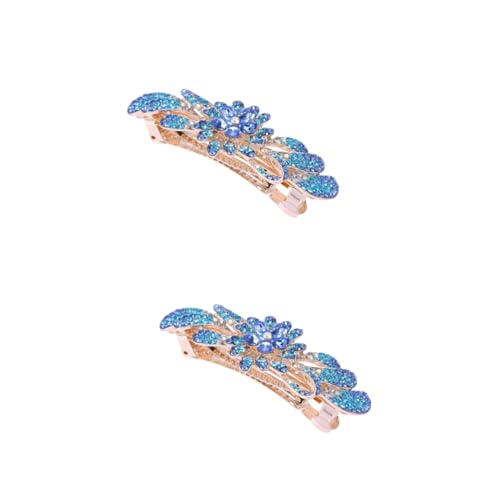 GALPADA 2 Stück Elegante Damen Strass Haarspange Haarspange Frühling Haarspangen Strass Und Legierung von GALPADA