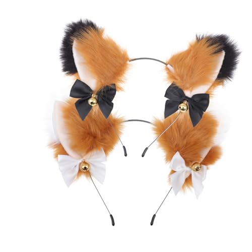 GALPADA Modisches Stilvolles Creolen-stirnband Mit Tierohren Für Damen Party-accessoire von GALPADA