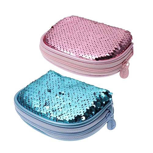 GALPADA 2 Stk Glitzer-kosmetiktasche Glitzer-geldbörse Geldbörse er Geldbeutel Portemonnaie Kleine Handtasche Make-up-tasche Reisen Blitz Aufbewahrungstasche von GALPADA