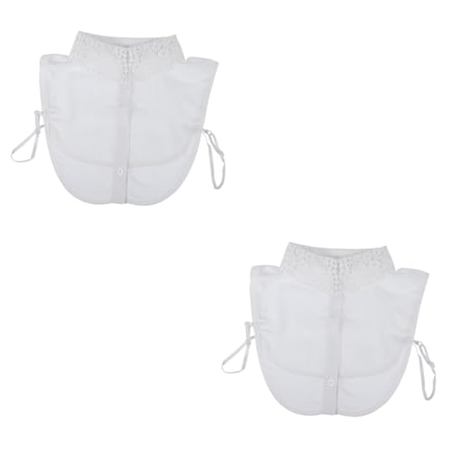GALPADA 2stücke Chiffon Fake Collar Für Damen Eleganter Blusenkragen Dekorativer Falscher Hemdkragen Für Partys Hochzeiten Und Alltag von GALPADA