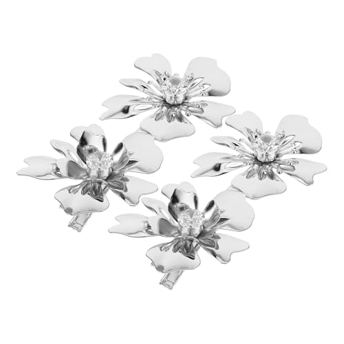 GALPADA 2stücke Blüten-haarspangen Mit Vier Schichten Und Fünf Blütenblättern Für Verschiedene Frisuren Elegante Blumen-haardekoration Für Frauen Rutschfest Und Langlebig von GALPADA
