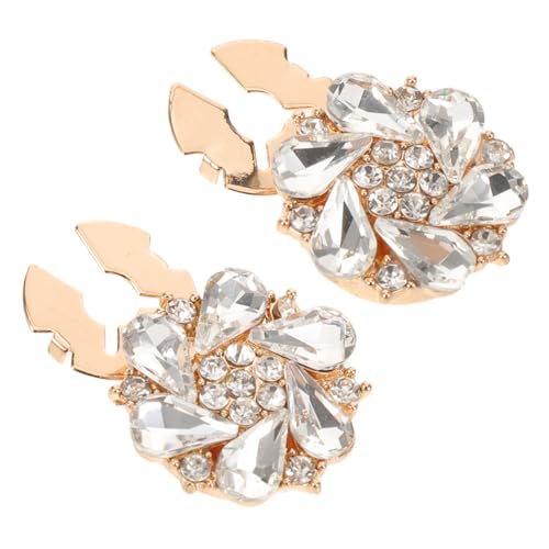 GALPADA 2 Stück Abnehmbare Strass Knopf-abdeckungen aus Metalllegierung Elegante Manschettenknöpfe für Hemden Kreative DIY Ärmelknopf-verzierung Praktisch und Sicher für Stilvolle Outfits von GALPADA
