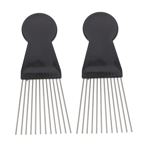 GALPADA 2 Stück Haarkamm für Männer Professioneller Afro Pickkamm Antistatischer Friseurkamm Haarkamm für Salon und Zuhause Stylingkamm aus Strapazierfähigem Material von GALPADA