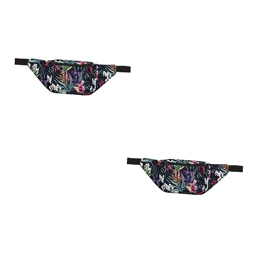 GALPADA 2stücke Casual Brusttasche Mit Buntem Blumenmuster Praktische Bauchtasche Für Jungen Und Mädchen Tragbare Umhängetasche Für Zum Geburtstag Für Outdoor-aktivitäten von GALPADA