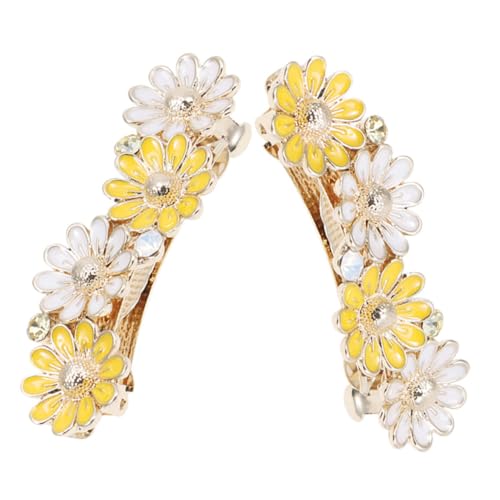 GALPADA 2 Stück Damen Haarspangen mit Blumen aus Langlebiger Legierung Federnde Frühlingsclips für Stabilen Halt Modischer Haarschmuck für Alltag Partys und Hochzeiten von GALPADA