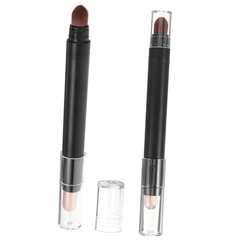 GALPADA 2 Stück Dualseitiger Lidschattenstift mit Make up pinsel Wasserfest Farbintensiv Langlebig für Natürliche Augen make up Looks Geeignet für Zuhause und Beauty salon von GALPADA
