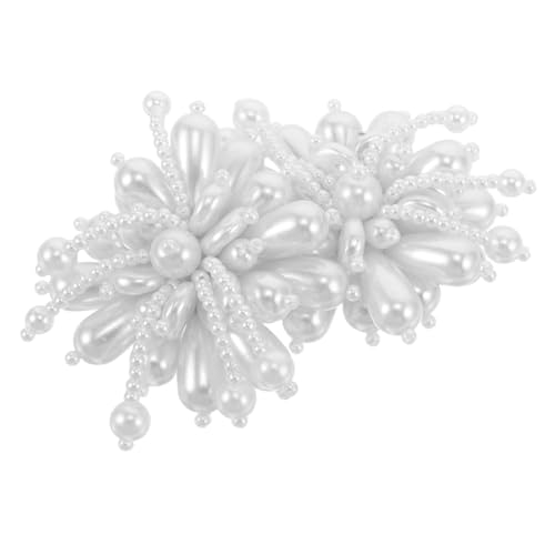 GALPADA 2 Stück Elegante Handgefertigte Perlen-schuhclips Abnehmbare Blumen-schnallen Vielseitige Schuhdekoration für Damen Passend für Brautschuhe Flats und Loafers Einfache Anbringung von GALPADA