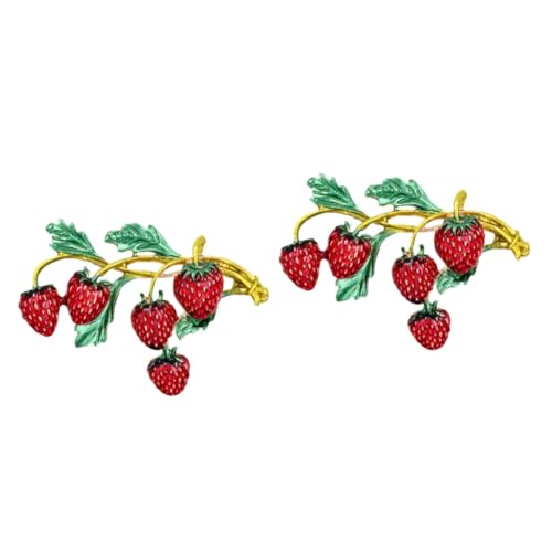 GALPADA 2stücke Erdbeer Brosche Für Damen Vintage Anstecknadel Als Modisches Accessoire Für Kleidung Taschen Und Festivals GALPADA 2stücke Erdbeer Brosche Für Damen Vintage Anstecknadel Als Modisches Accessoire Für Kleidung Taschen Und Festivals von GALPADA