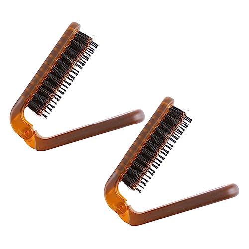 GALPADA 2 Stück Faltbare Haarbürste Tragbare Kamm für und Männer zum Entwirren und Glätten von Haaren Reisegröße Leicht und Handlich mit Massagefunktion für Kopfhaut von GALPADA