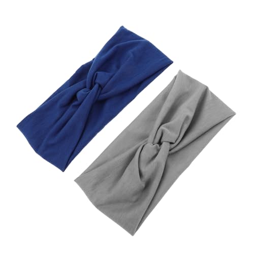 GALPADA 2stücke Elastische Yoga-stirnbänder Knotenförmige Haarbänder Für Fitness Und Sport Rutschfeste Turban-headbands Für Laufen Und Training von GALPADA