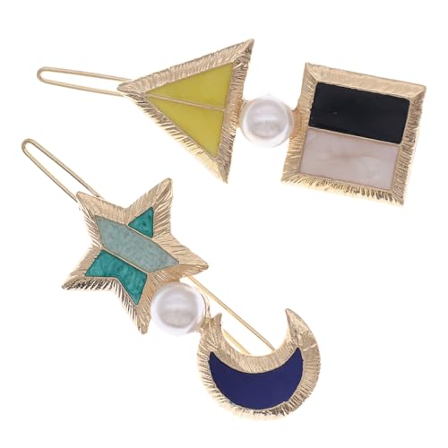 GALPADA 2stücke Stern-form Haarclips Für Damen Dekorative Haarspangen Kunststoffperle Für Hochzeit Party Alltag Und Schule von GALPADA
