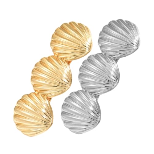 GALPADA 2stücke Metall Haarklammern Für Frauen Stilvolle Haarspangen Im Schalen-design Für Dünnes Haar Vielseitige Französische Haarclips Als Modisches Haaraccessoire von GALPADA