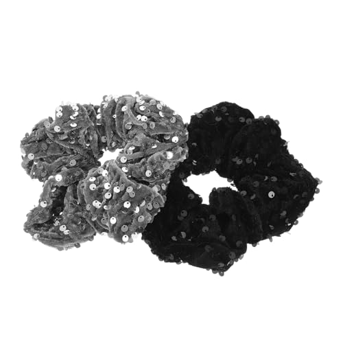 GALPADA 2 Stück Haargummis für Damen Elastische Haarspangen mit Pailletten und Frisuren und Stilvolle Jedem oder Besonderen von GALPADA