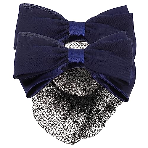 GALPADA 2stücke Haarnetz Mit Schleifen-design Haardekoration Für Dutt-frisuren Elegantes Haaraccessoire Für Frauen Und Mädchen Geeignet Für Arbeit Und Besondere Anlässe von GALPADA