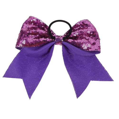 GALPADA 2 Stück Haarschleifen Haargummis mit Glitzer Überdimensionale Schleifen für Mädchen Elastische Haarbänder Haarzubehör für Partys und Feiertage von GALPADA