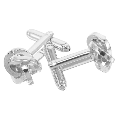 GALPADA 2 Stück Herren Manschettenknöpfe aus Kupfer Klassisch Knoten Design Langlebig Poliert Elegant Business Hochzeit Anzug Zubehör für Formelle Hemden von GALPADA